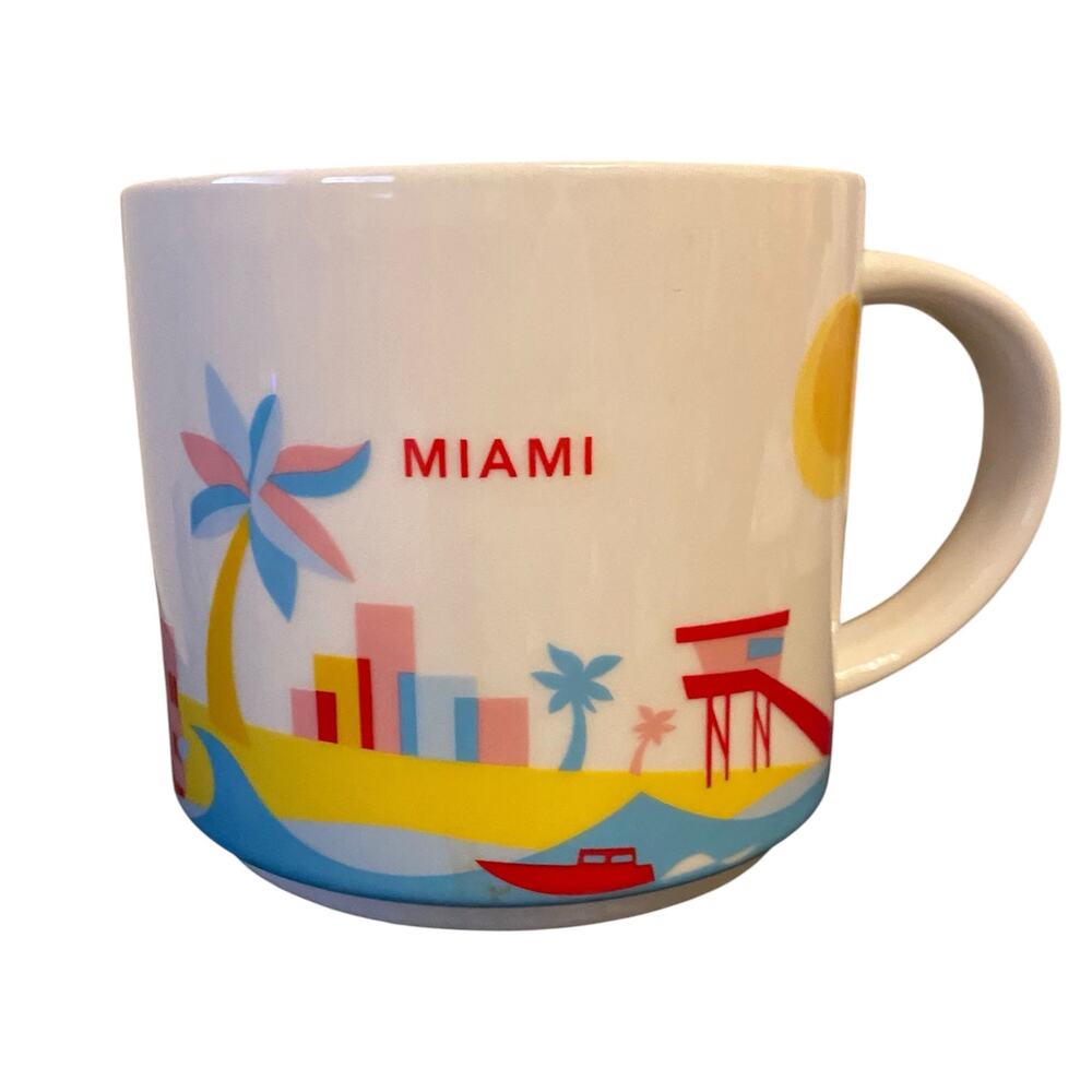 Starbucks "You Are Here" Collection – Miami Cities Coffee Mug, 14oz Collector